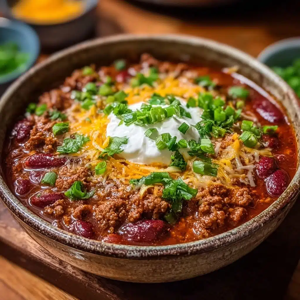 Best Ground Beef Stovetop Chili Recipe - Recipe Image