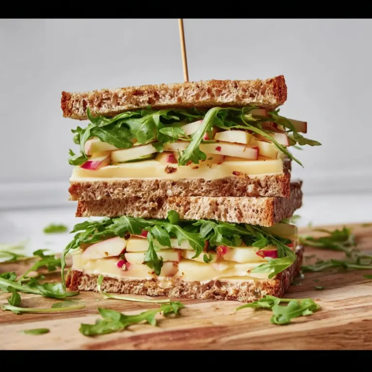 Gourmet Apple and Cheese Sandwich with Pickled Apples Recipe