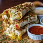 Ooey-Gooey Cheesy Garlic Chicken Wraps You’ll Devour Recipe