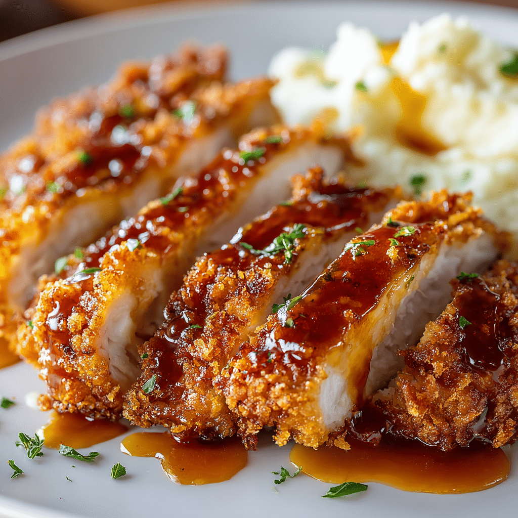 Baked Crunchy Hot Honey Chicken Recipe - Recipe Image