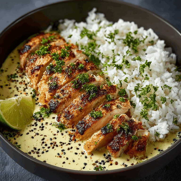 Creamy Garlic Chicken Bowls Recipe