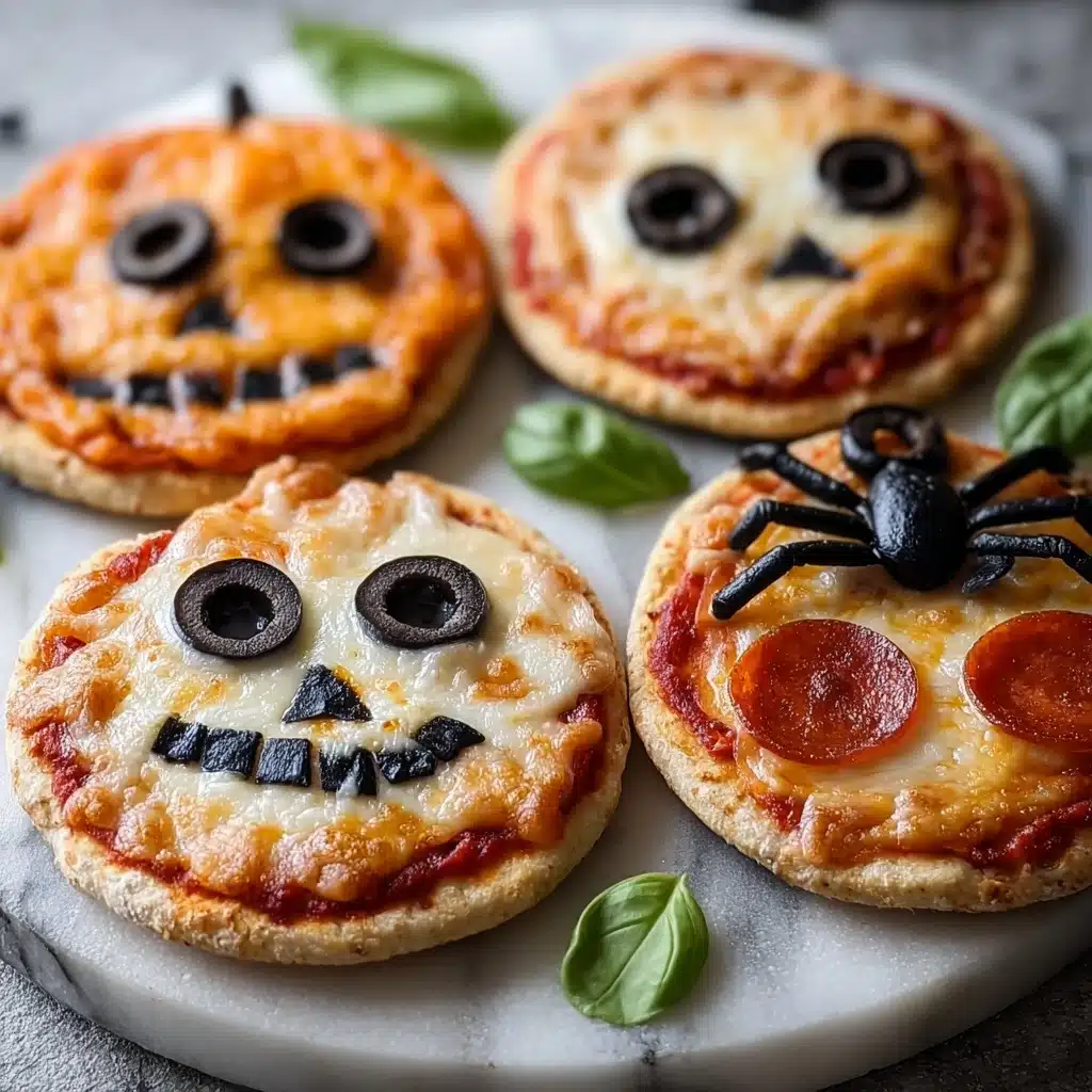 Halloween Mini Pizzas Recipe - Recipe Image