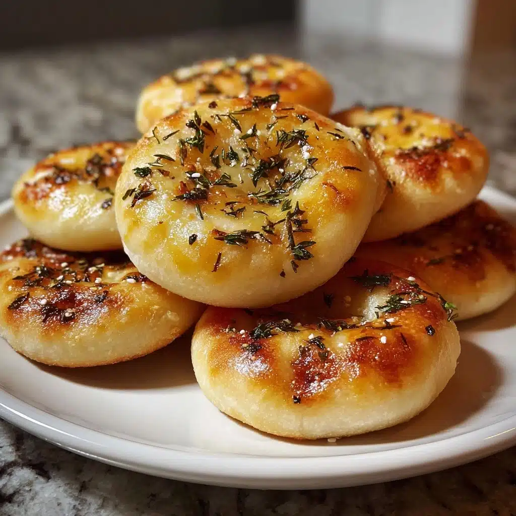 Golden Crust Garlic Rosemary Focaccia Muffins Recipe - Recipe Image