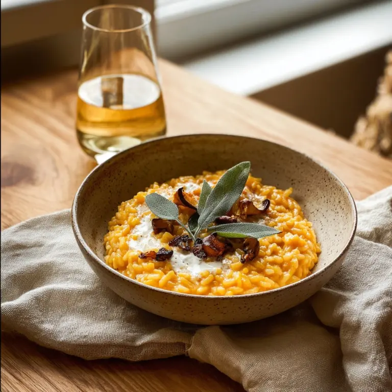 Pumpkin Risotto with Sage Butter Recipe