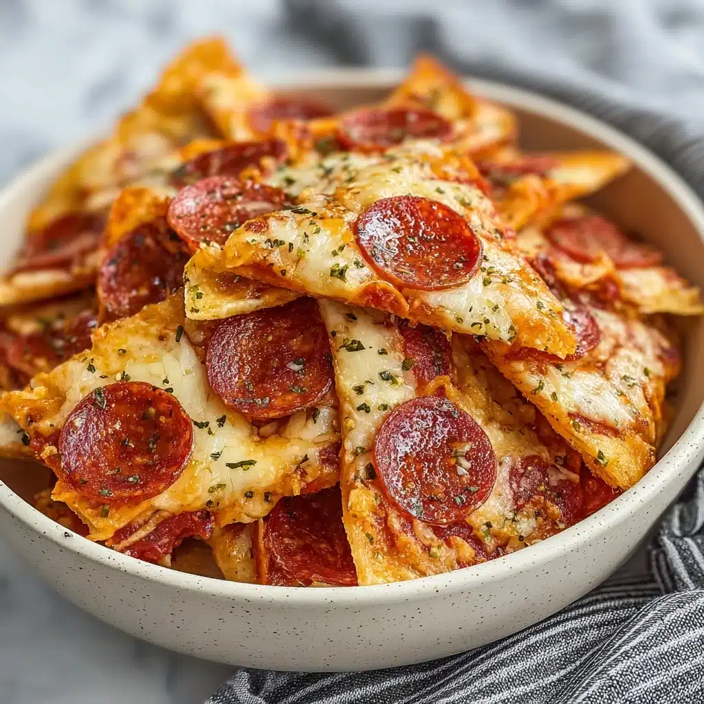 2 ingredient Pizza chips Recipe - Recipe Image