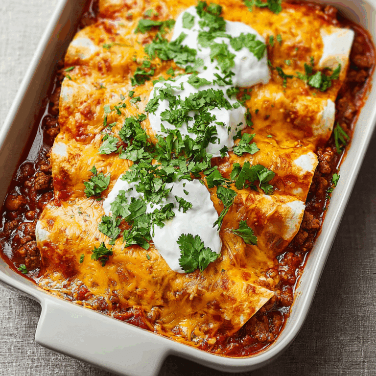Easy Ground Beef Enchiladas Recipe