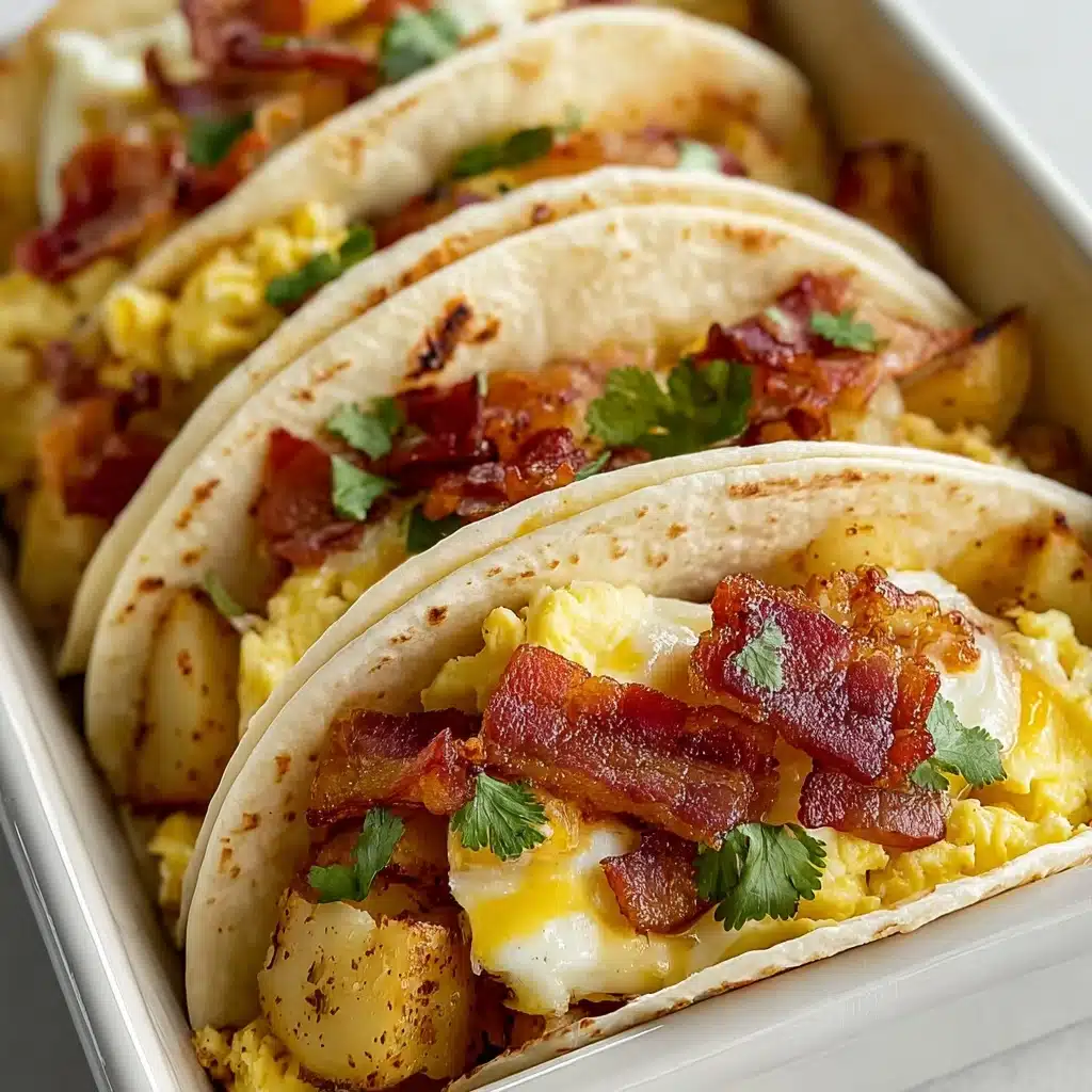 Tasty Baked Breakfast Tacos - Alrightwithme Recipe - Recipe Image