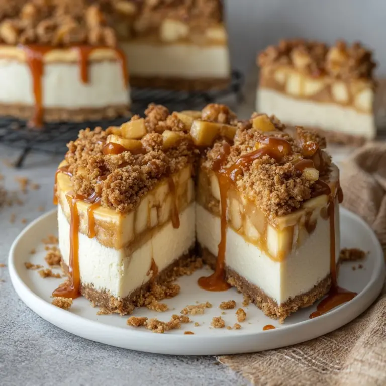 Salted Caramel Apple Pie Cheesecake Recipe