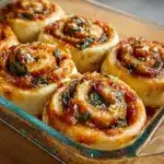 Vegan Caramelized Onion & Spinach Pizza Rolls Recipe