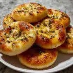 Golden Crust Garlic Rosemary Focaccia Muffins Recipe