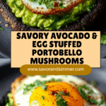 Avocado and Egg Stuffed Portobello Mushrooms Recipe