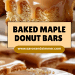 Soft Baked Maple Donut Bars Recipe