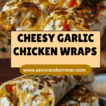 Ooey-Gooey Cheesy Garlic Chicken Wraps You’ll Devour Recipe
