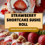 Strawberry Shortcake Sushi Roll Dessert Recipe