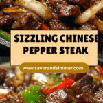 Sizzling Chinese Pepper Steak with Onions Recipe