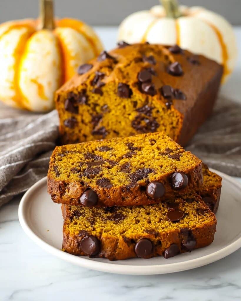 Pumpkin Banana Chocolate Chip Bread Recipe