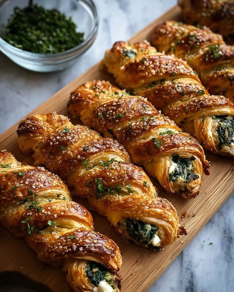 Spinach and Feta Puff Pastry Twists Recipe