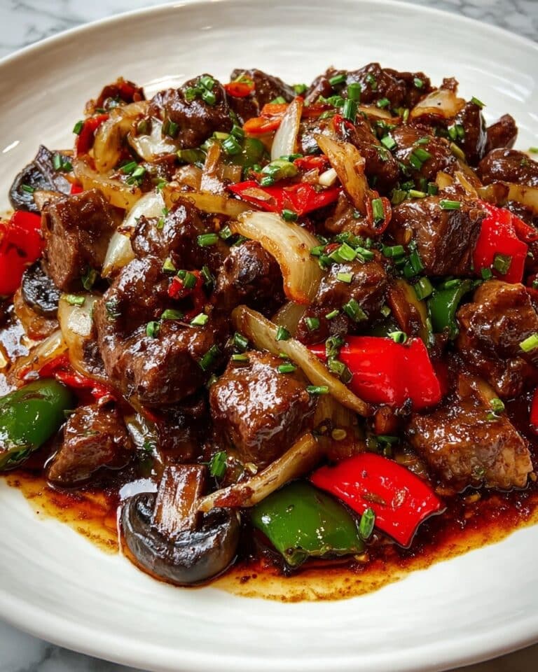 Pepper Steak with Bell Peppers and Onion Recipe