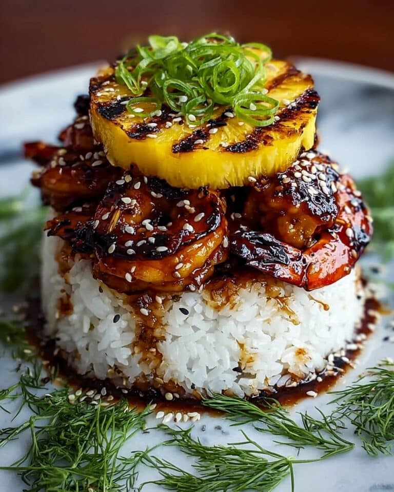Hawaiian Huli Huli Chicken Stack Recipe