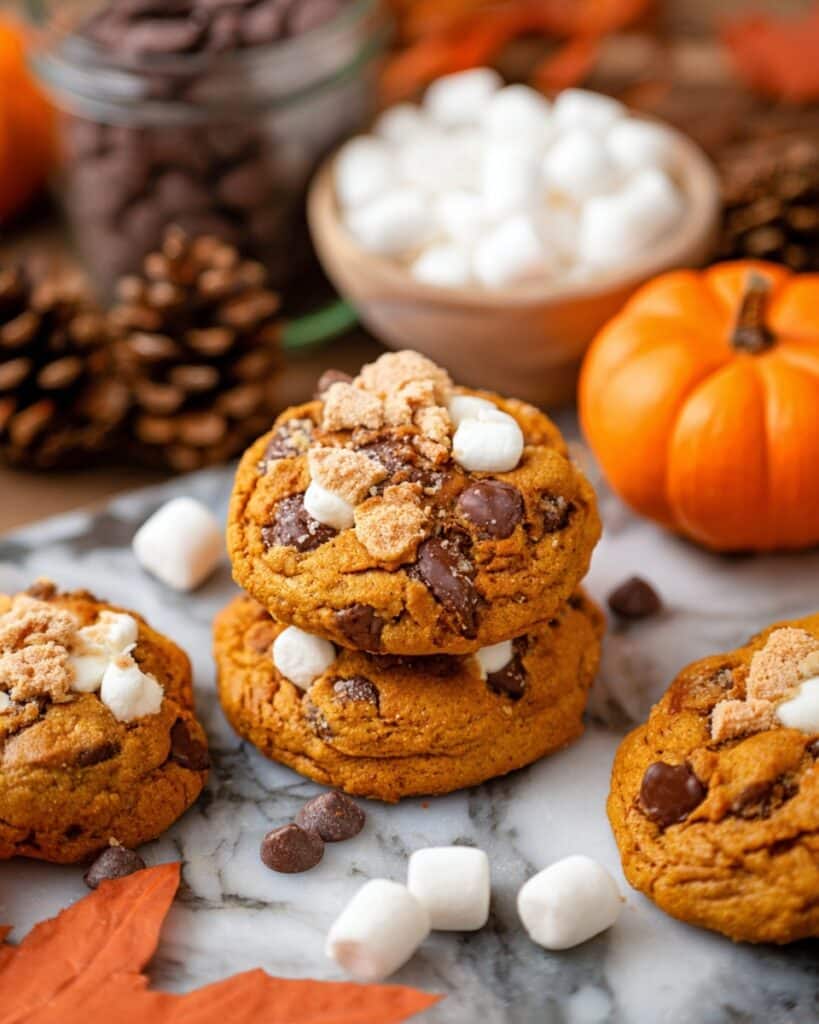 Pumpkin S’mores Cookies Recipe