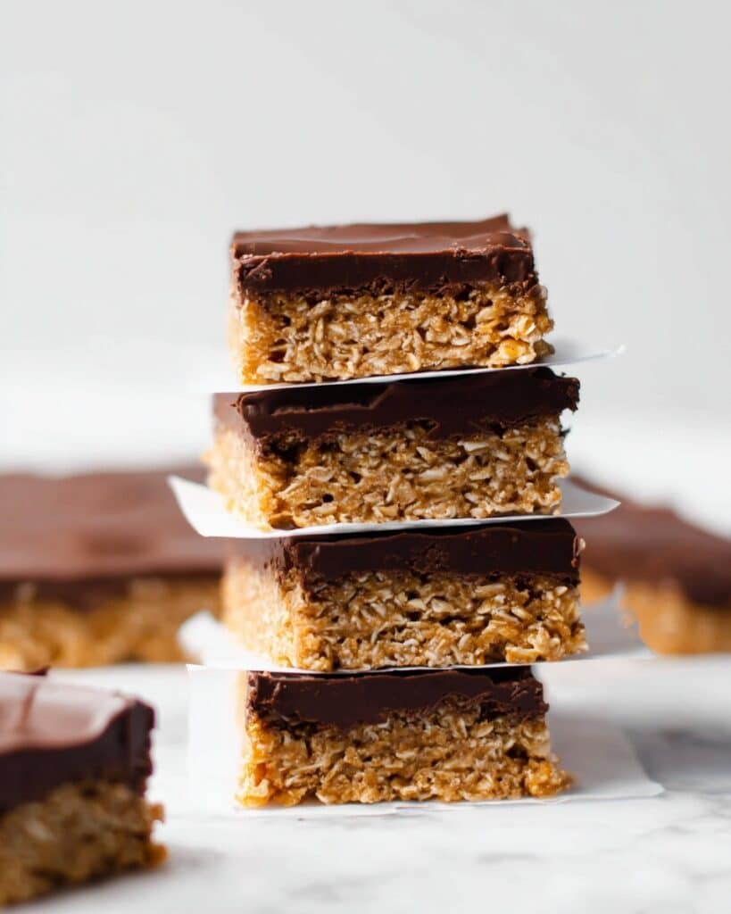 No Bake Chocolate Peanut Butter Bars Recipe