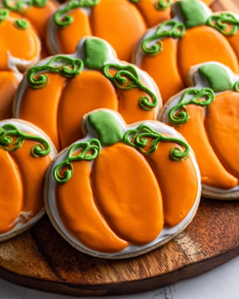 Pumpkin Sugar Cookies with Royal Icing Recipe