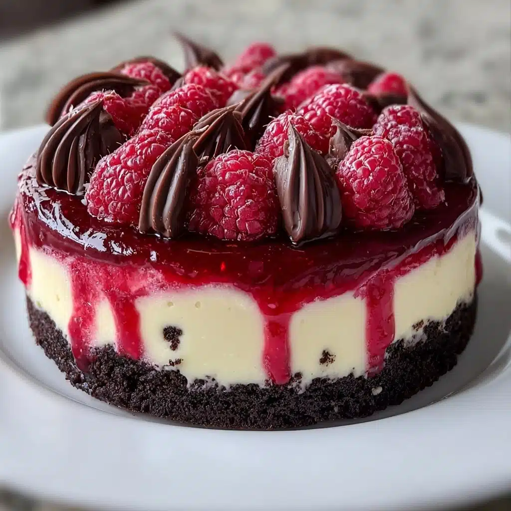 Dark Chocolate Raspberry Cheesecake: Indulge Today! Recipe - Recipe Image