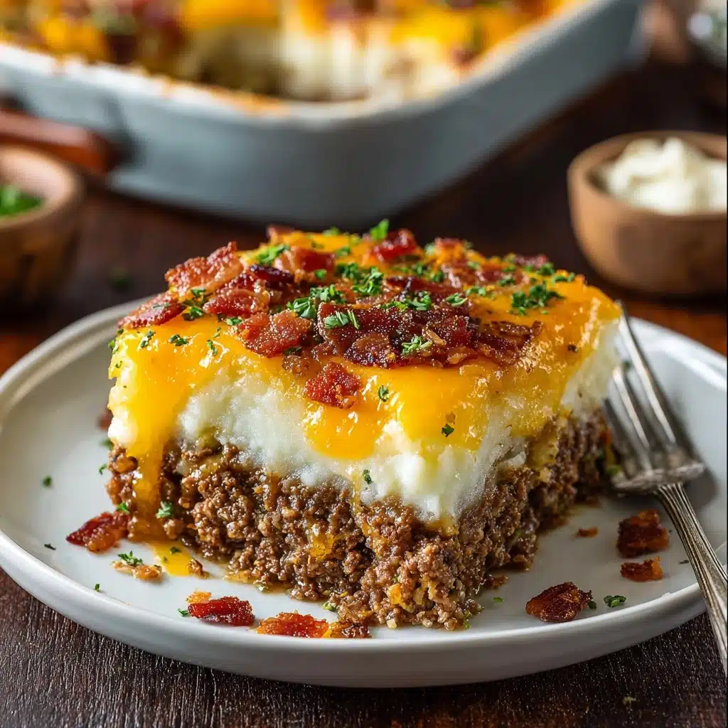 Meatloaf with Mashed Potatoes and Cheese Recipe - Recipe Image