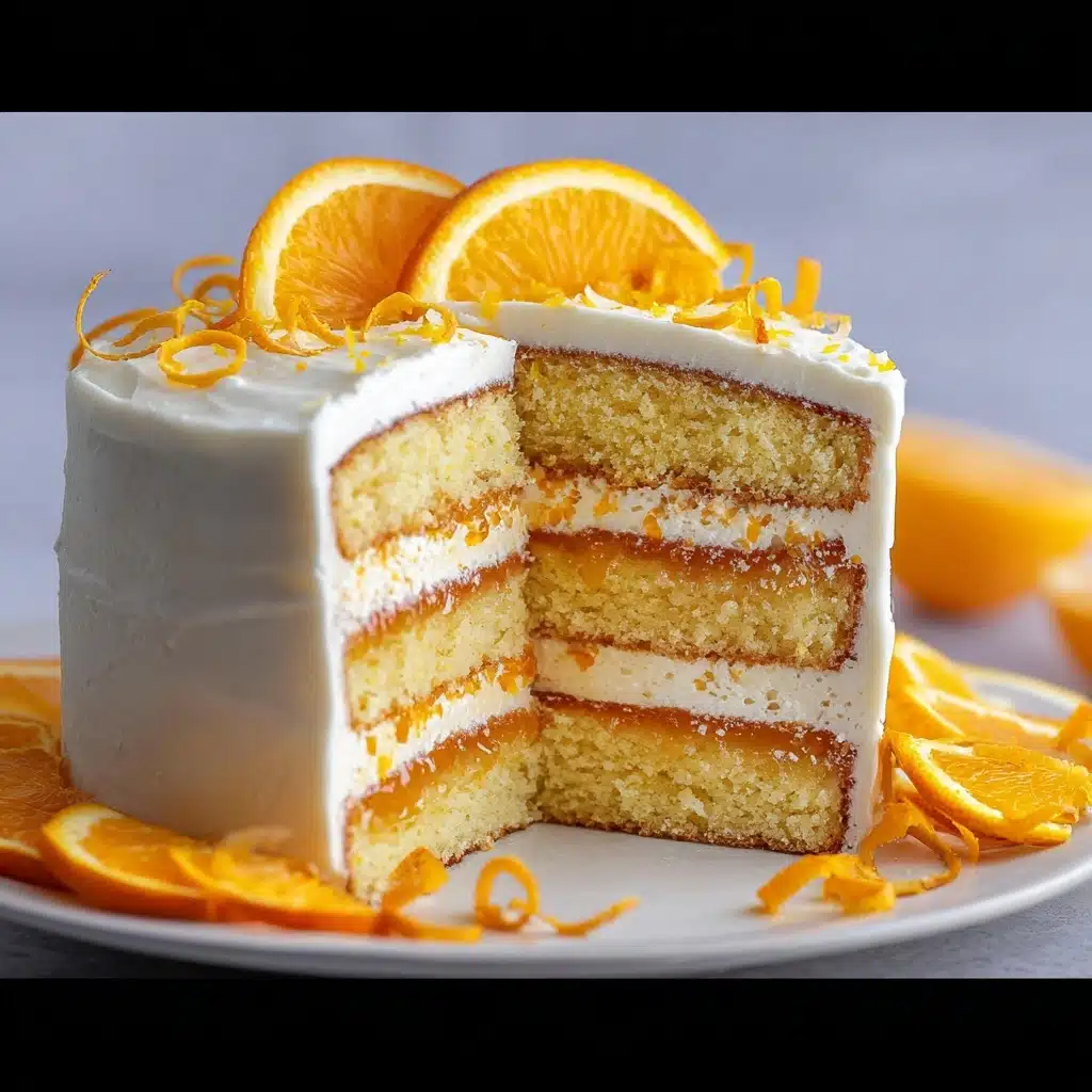 Moist Orange Layer Cake Recipe - Recipe Image