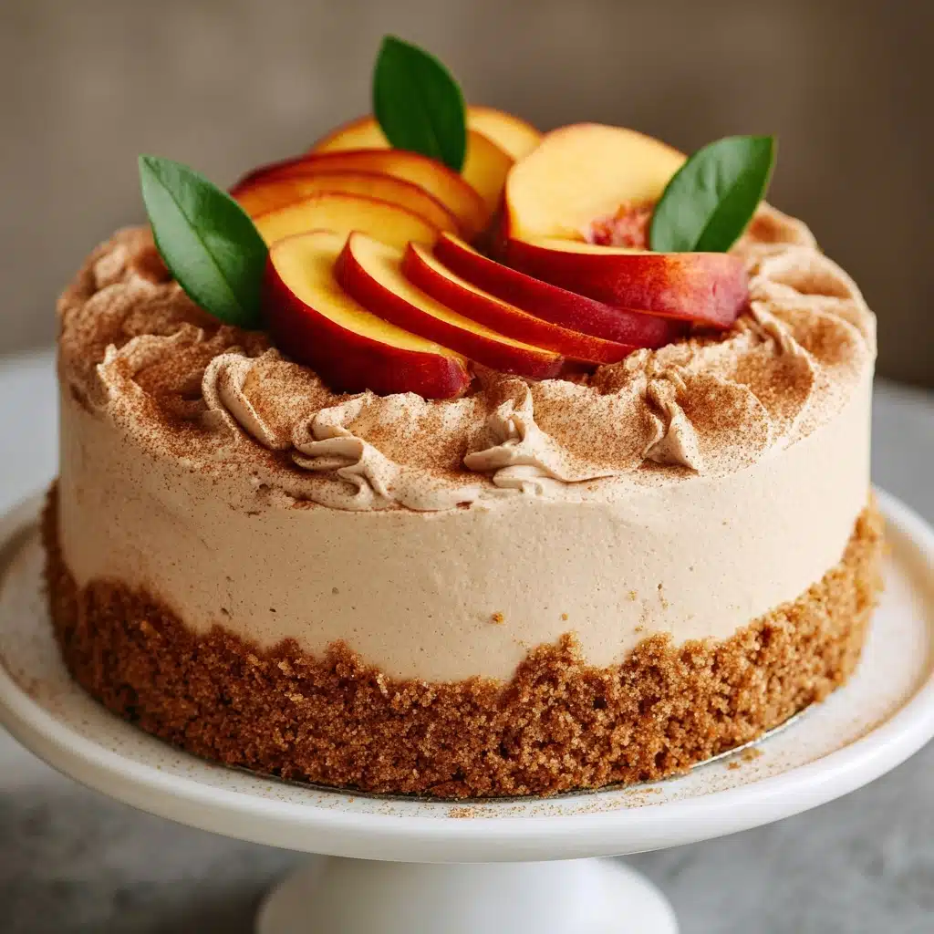 Peach Cake with Brown Sugar Frosting Recipe - Recipe Image