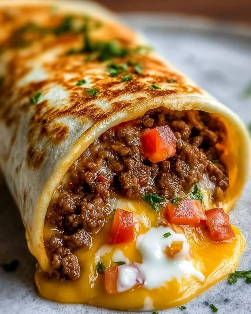 Beefy Melt Burrito Recipe