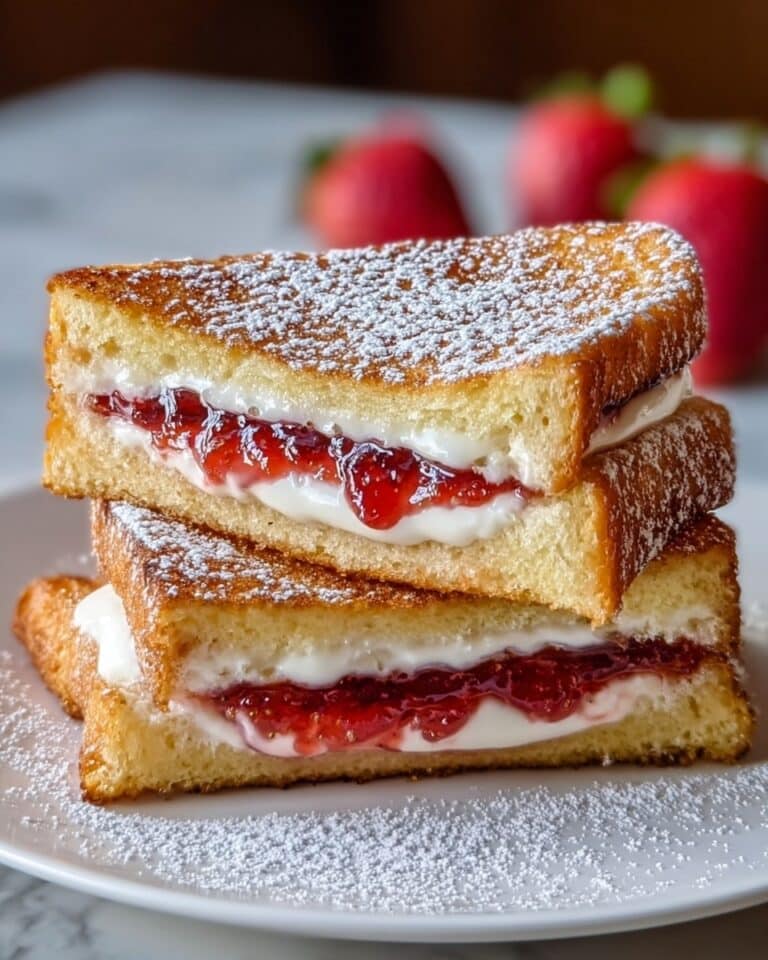 Fried Strawberry Cheesecake Sandwiches Recipe