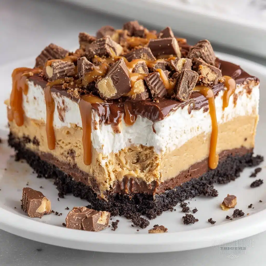 No-Bake Peanut Butter Lasagna Recipe - Recipe Image