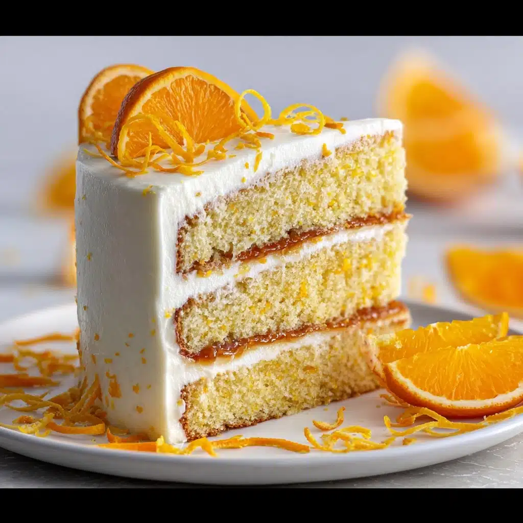 Moist Orange Layer Cake Recipe