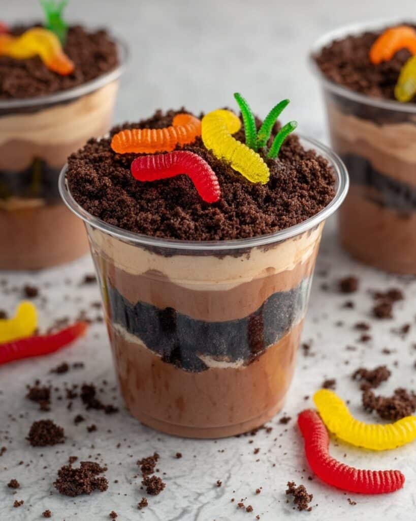 Oreo Cookie Dirt Cup Pudding Recipe
