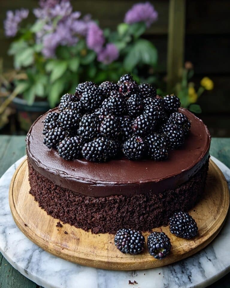 Blackberry Velvet Gothic Cake Recipe