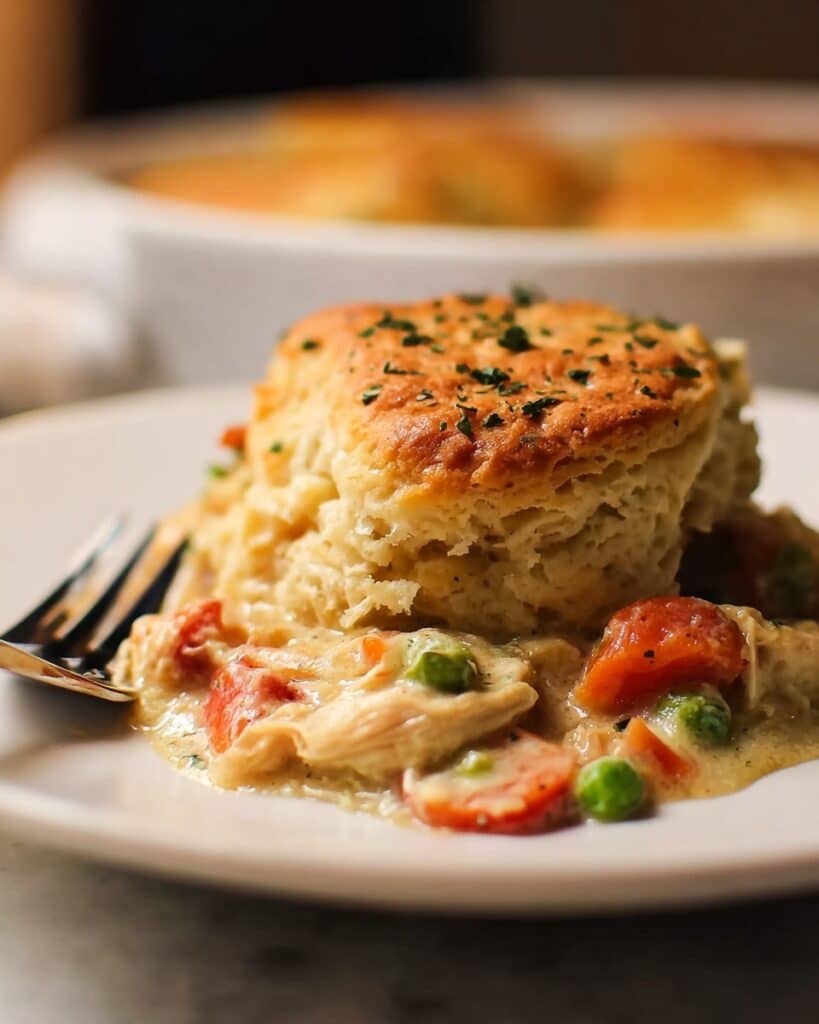 Red Lobster-Inspired Chicken Pot Pie with Biscuit Topping Recipe