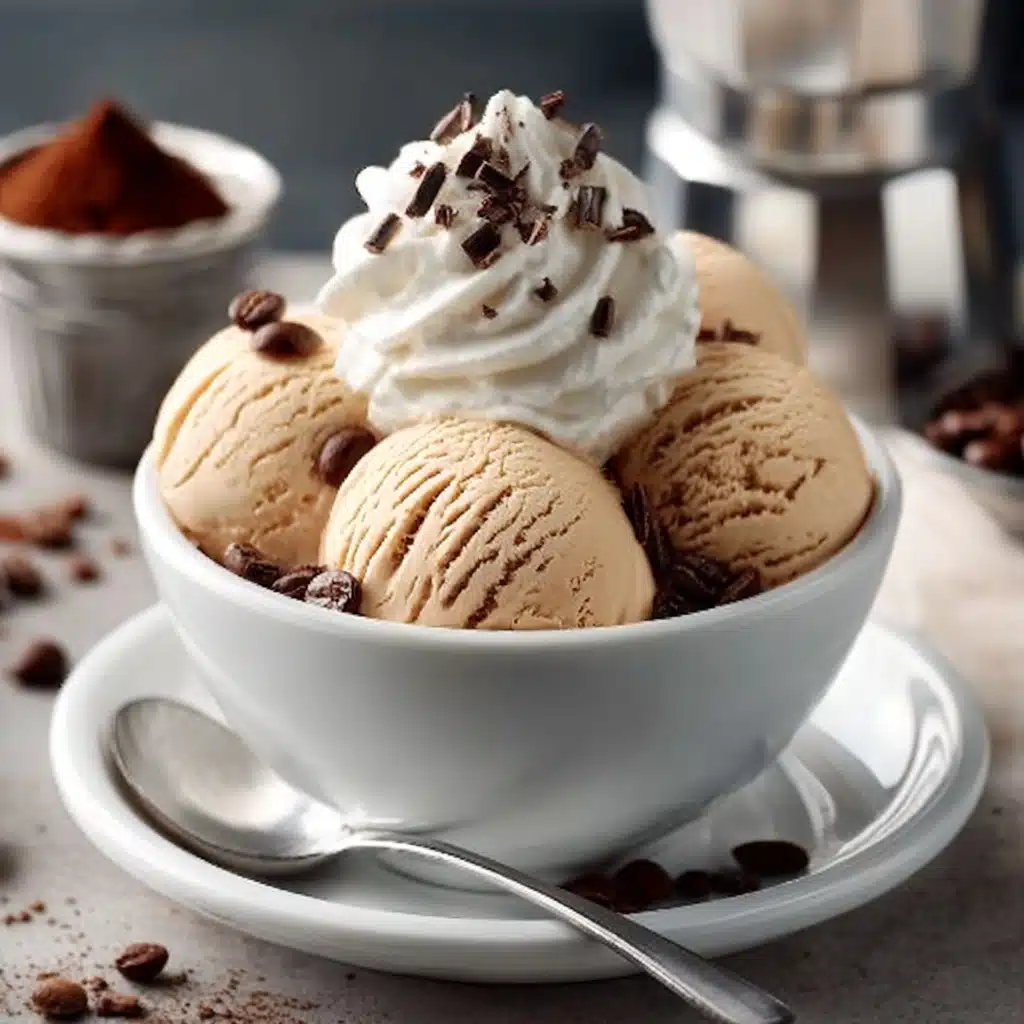 Ninja Creami Mocha Espresso Protein Ice Cream Recipe - Recipe Image