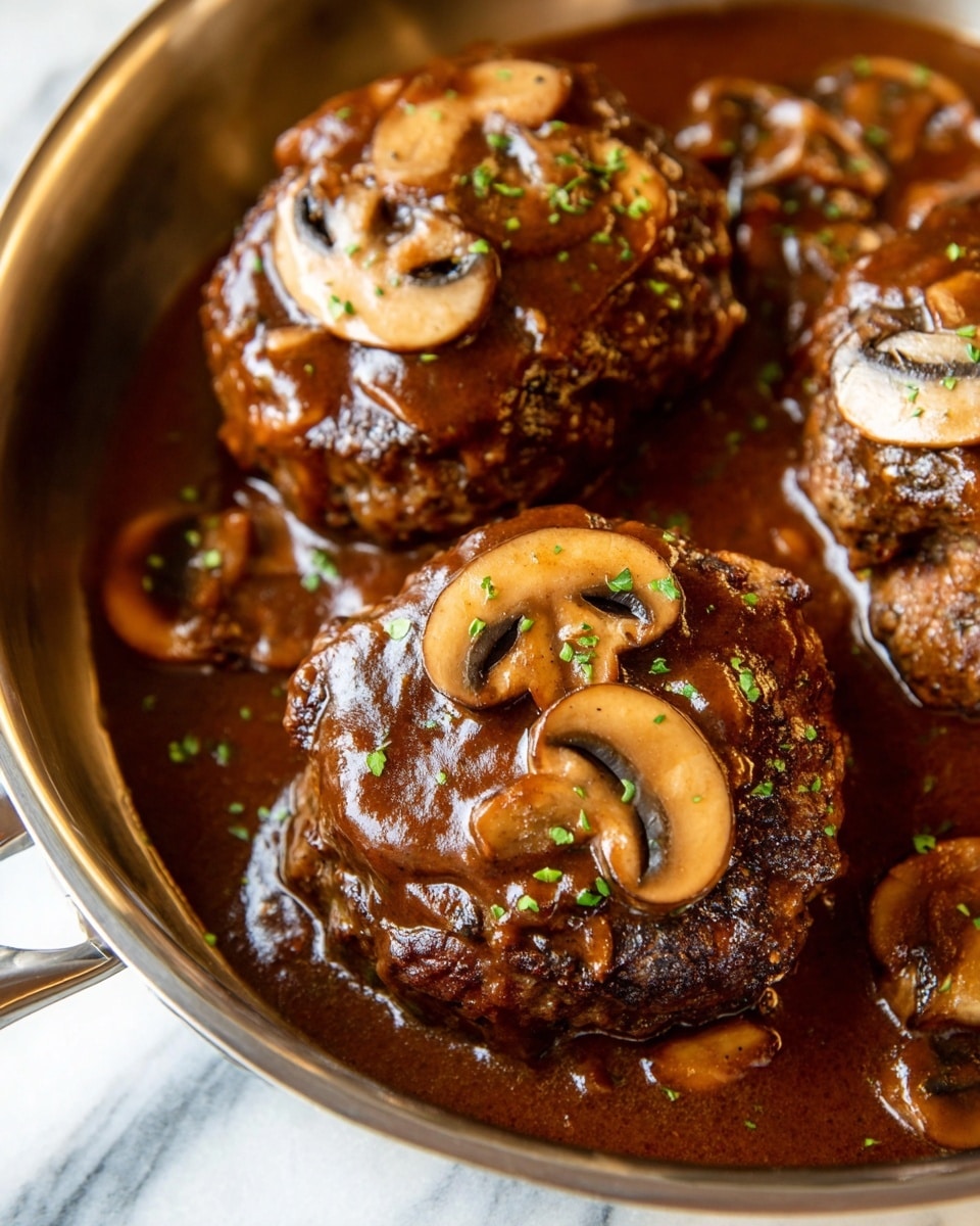 Salisbury Steak with Onion Mushroom Gravy Recipe