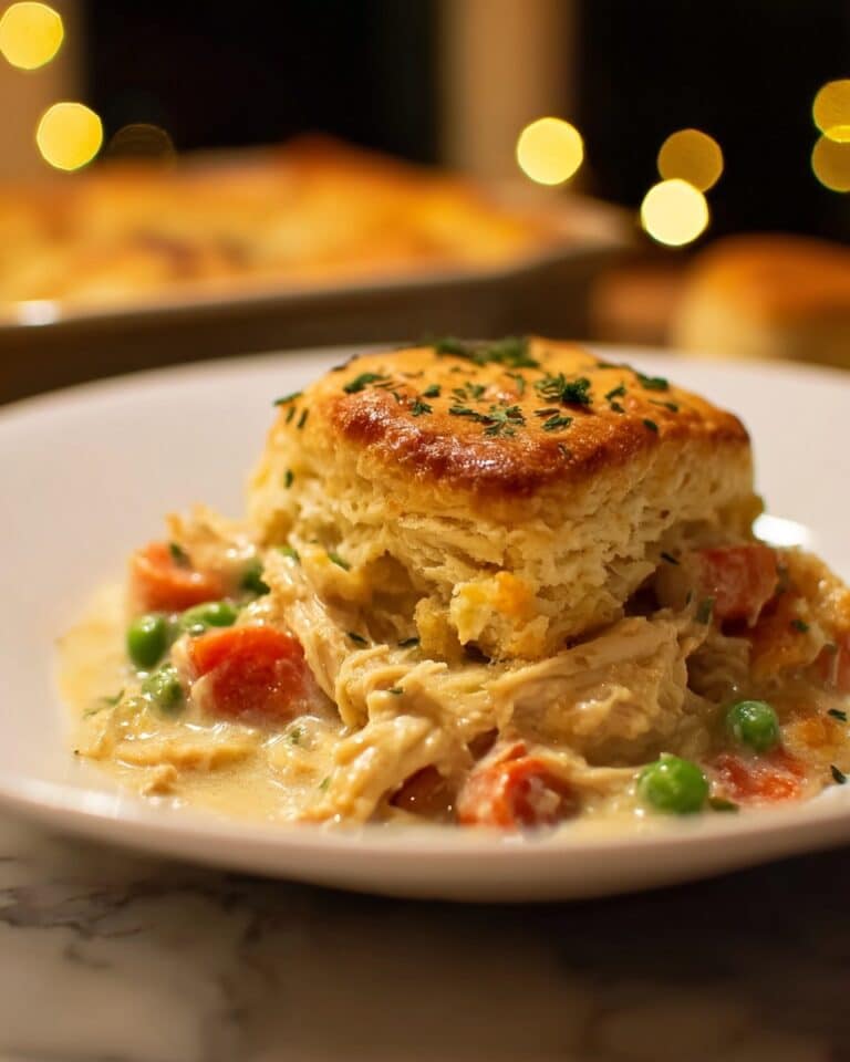 Red Lobster-Inspired Chicken Pot Pie with Biscuit Topping Recipe