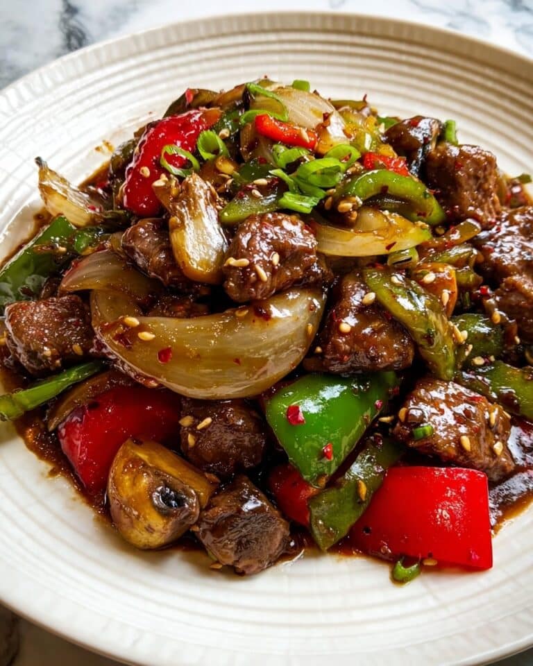 Pepper Steak with Bell Peppers and Onion Recipe