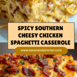 Spicy Southern Cheesy Chicken Spaghetti Casserole Recipe