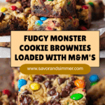 Monster Cookie Fudgy Brownies Recipe