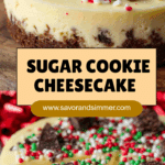 🎄 Christmas Sugar Cookie Cheesecake 🎄 Recipe
