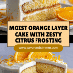 Moist Orange Layer Cake Recipe
