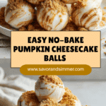 No-Bake Pumpkin Cheesecake Balls Recipe