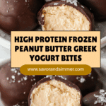 High Protein Frozen Peanut Butter Greek Yogurt Bites Recipe