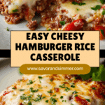 Cheesy Hamburger Rice Casserole Recipe
