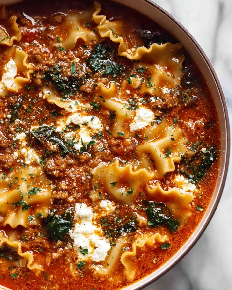 Mouthwatering One Pot Lasagna Soup Recipe