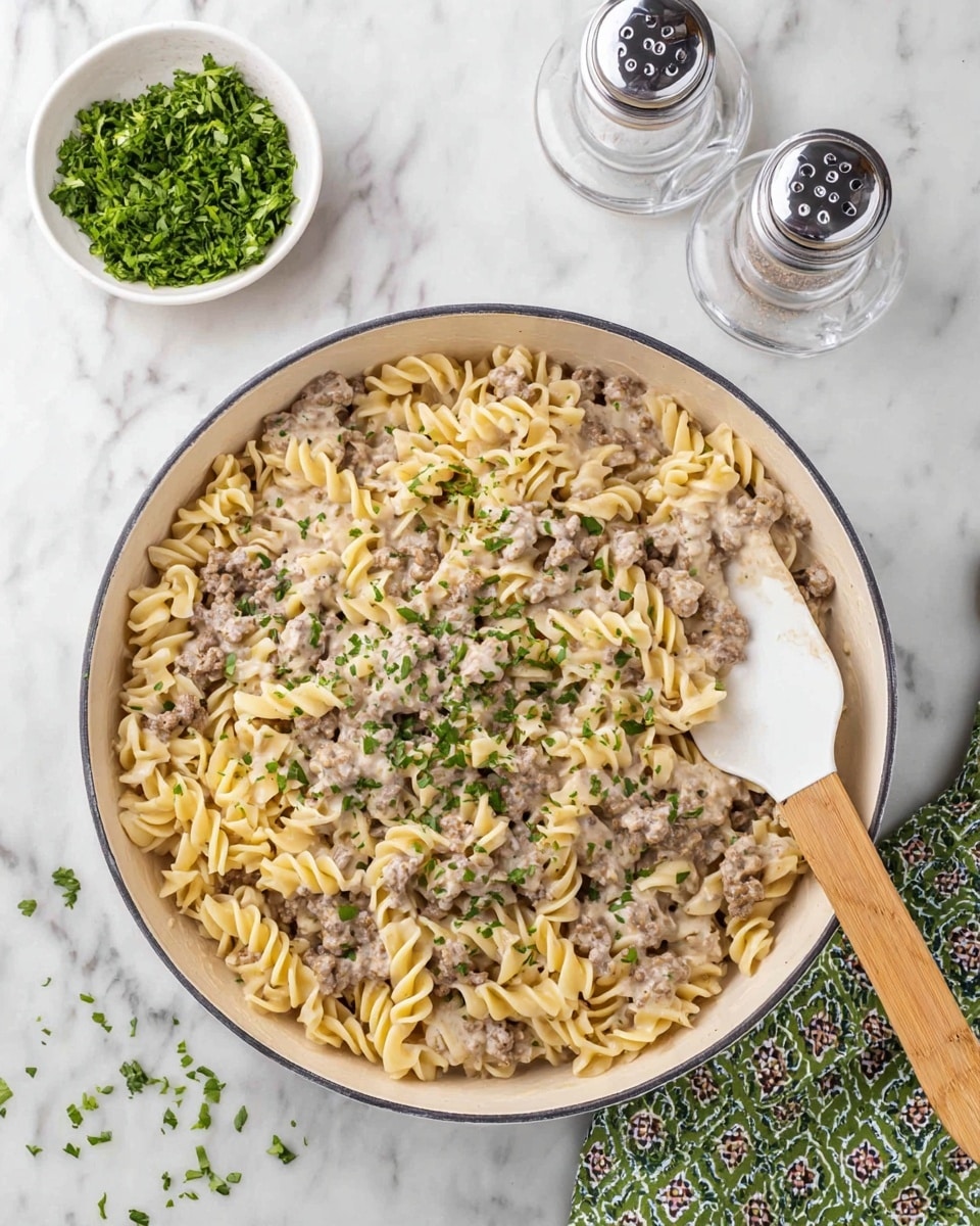 30-Minute Ground Beef Stroganoff Recipe